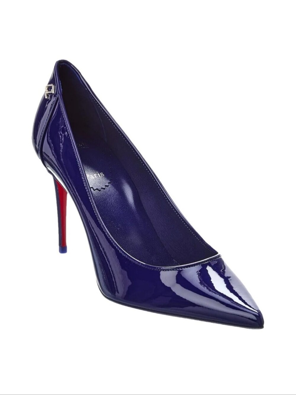 CHRISTIAN LOUBOUTIN Sporty Kate 85 Patent Leather Pumps In Galactiqueen Midnight
